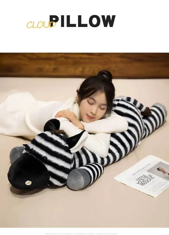 40/60/90cm plush toy zebra plush throw pillow sofa pillow sleeping pillow room decoration leg-hugging doll — image 10