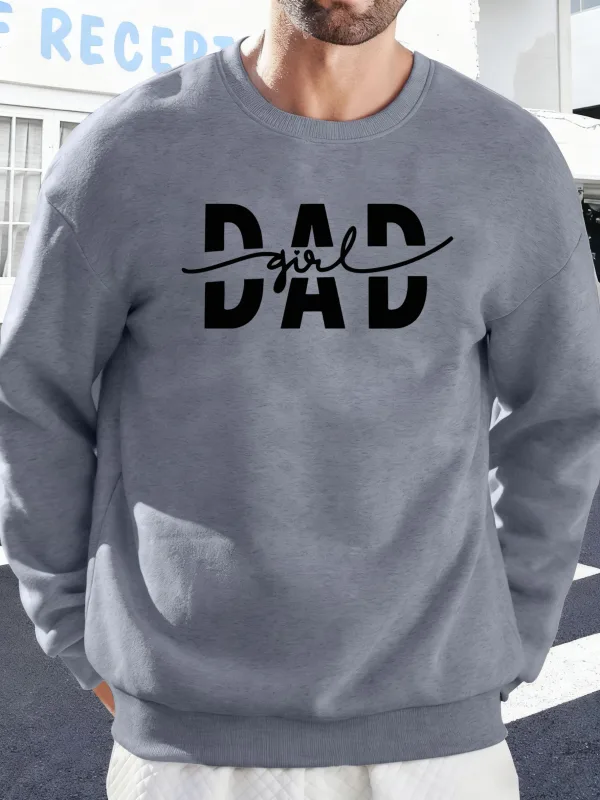 Dad Girl Letter Creativity Printing Pullover Men Autumn Warm Sweatshirts Oversized Fleece Hoodies Soft Casual Streetwear Male — image 13