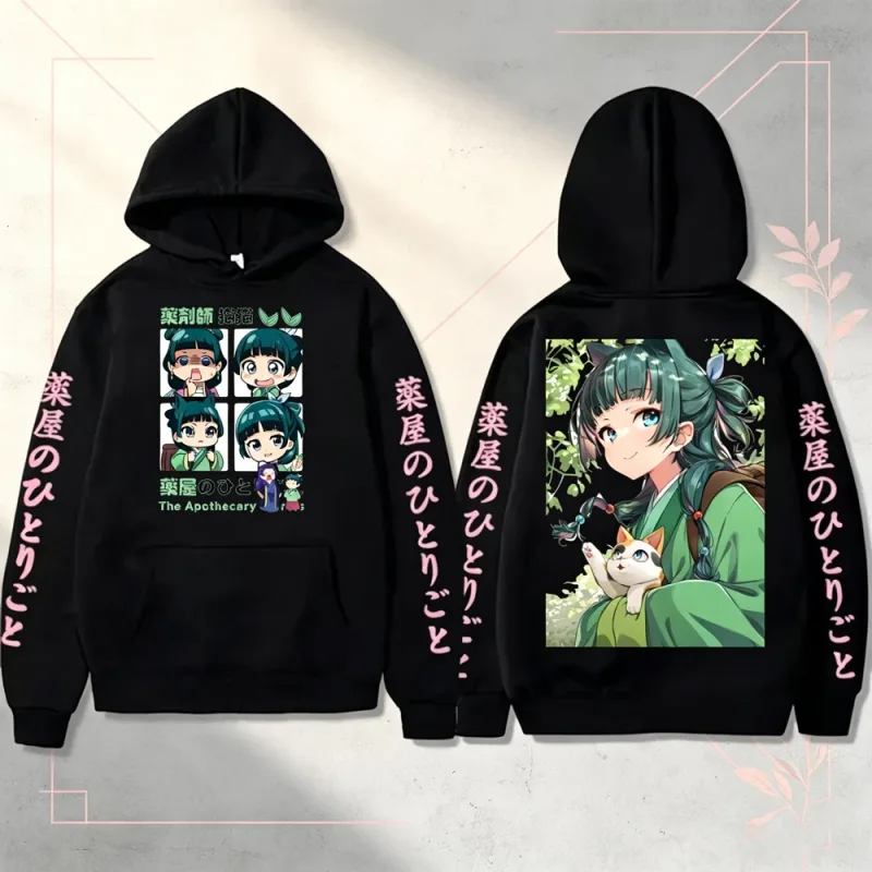 Anime The Apothecary Diaries Hoodies Fashion Kawaii Cartoon Maomao Men Women's Fleece Long Sleeve Streetwear Hoodies Sweatshirt — image 10
