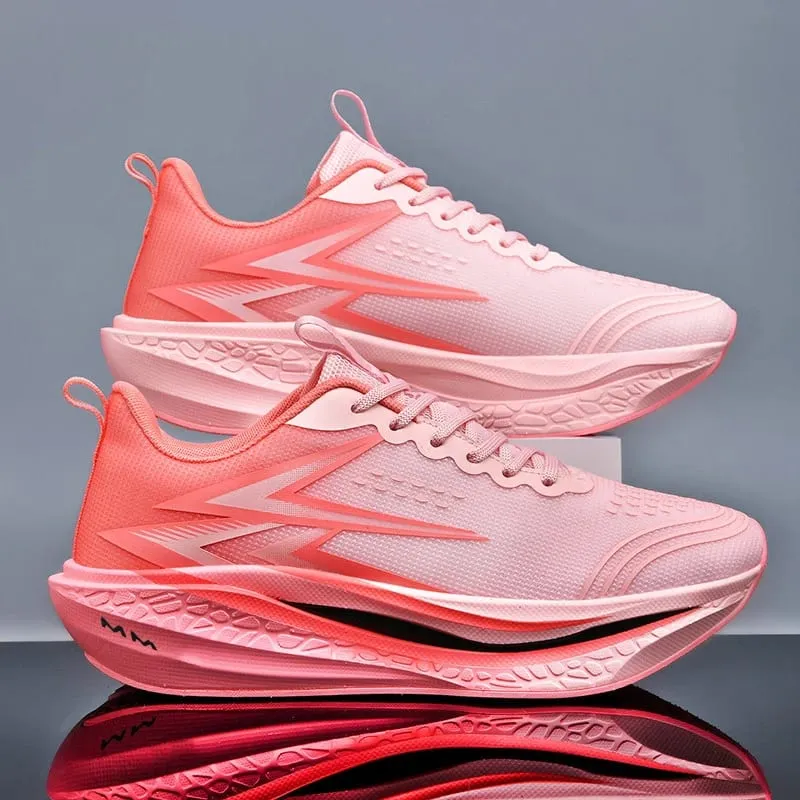 Men Running Shoes Carbon Board Marathon Speciality Walking Sneakers For Men Sports Casual Lightweight Women's Athletic Sneakers — image 5