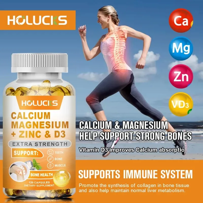 Organic Calcium Support Supplements with Magnesium Zinc & D3 Strengthen Bone Teeth & Nerve Wellness for Daily Life — image 5