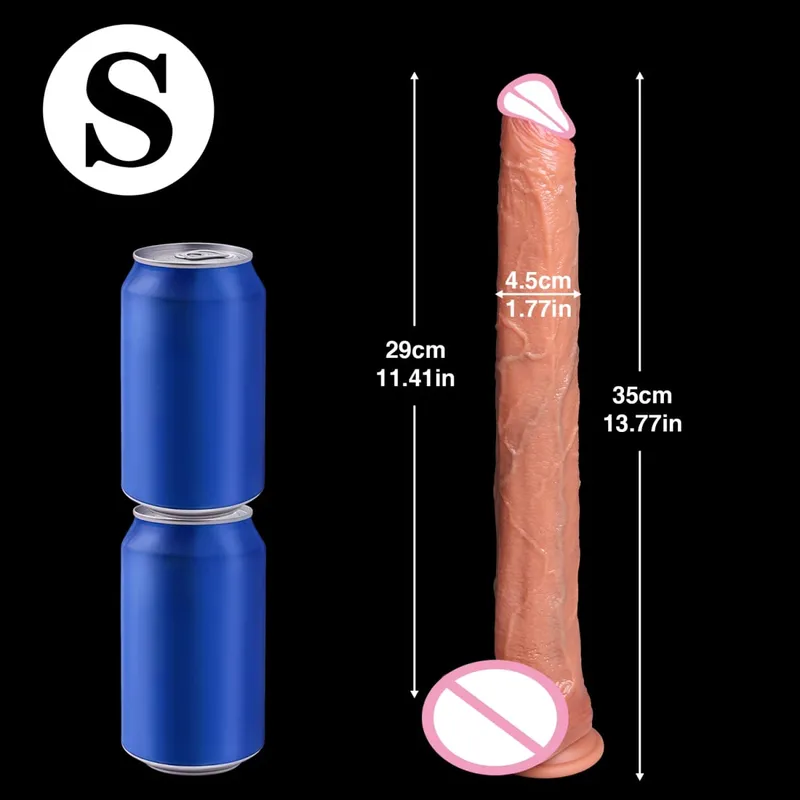 40CM Long Dildo Realistic Snake Shape Single Layer Silicone Big Penis Soft Anal Sex Toy Suction Cup Dick for Women G-spot Orgas — image 10