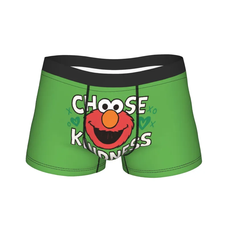 S-Sesames Streets Tango Elmo & Grover Pakaian Dalam Lelaki Seluar Pendek Seluar Dalam Lucu Boxershorts Kualiti Customs Seluar Dalam Besar