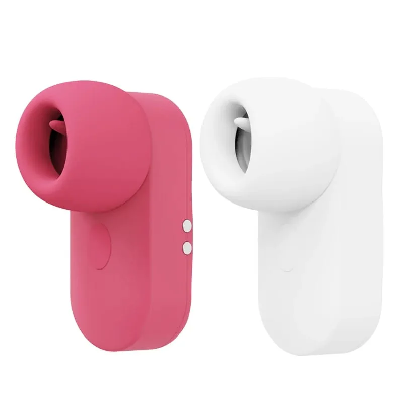 2 in 1 Mini Sucker White Licking and Sucking Mini Vibrator Earphone Shape Sex Her Toy Pleasure Woman Nipple Clitorial 18+ — image 2
