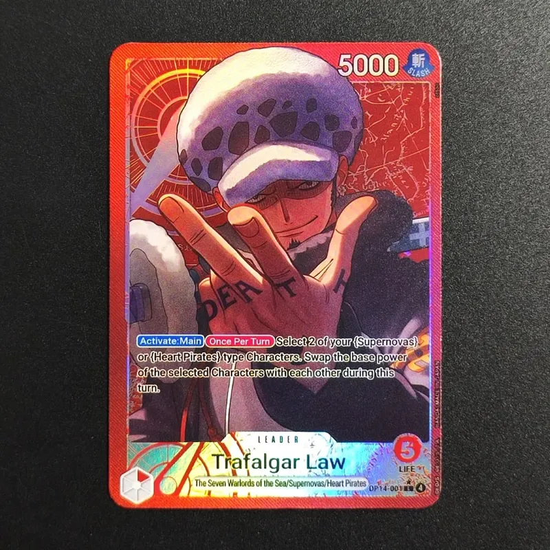 Proxy One Piece Card Mihawk OP14-020 Hancock Crocodile Jinbe Law Doflamingo The Azure Sea's Seven English TCG Anime Card — image 6