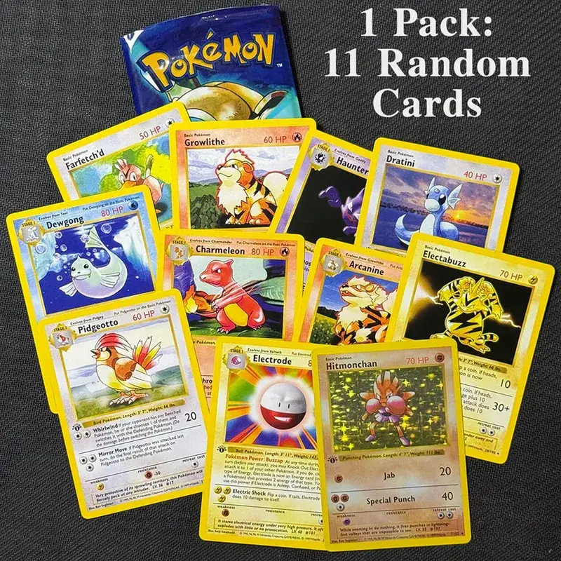 Booster Pack 11pcs/bag 1st Edition Pack Charizard Trading Card Game Collection Battle Booster Toys Boys Gift — image 5