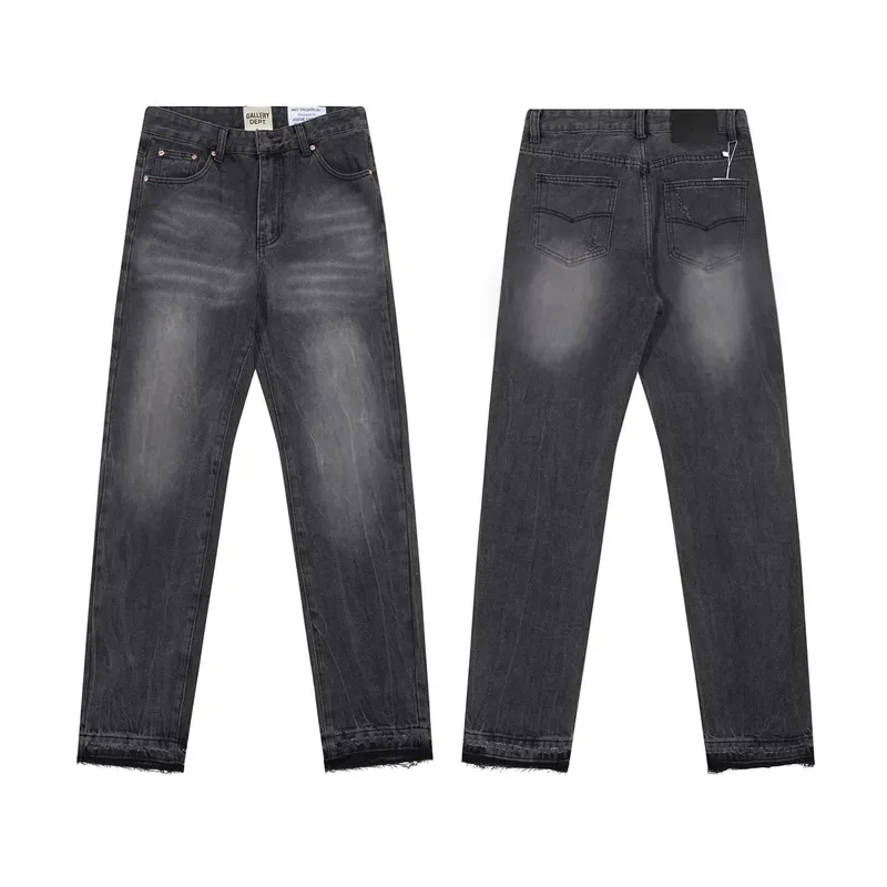 Denim Bell-bottoms Washed And Worn Patchwork Jeans — image 17
