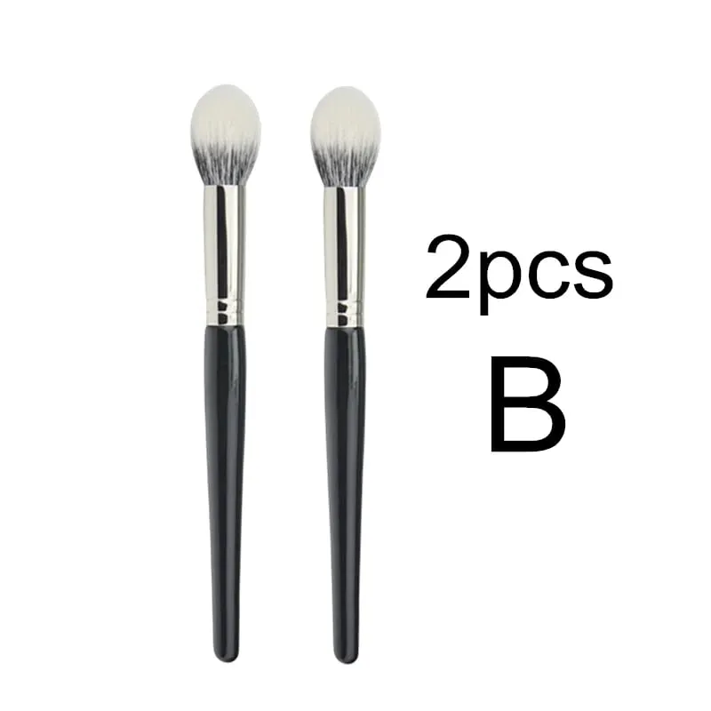 Stippling Highlight Makeup Brushes Blush Gedehår Multifunktionel Beauty Foundation Make Up Brush Tools — image 21