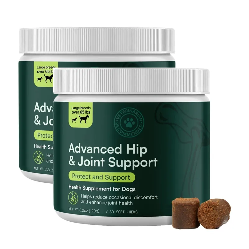 Suplemen Pinggul dan Sendi Anjing Tingkat Lanjut untuk Anjing Ras Kecil & Menengah - Glucosamine Chondroitin Omega 3 MSM Green Lipped Mussel — image 7