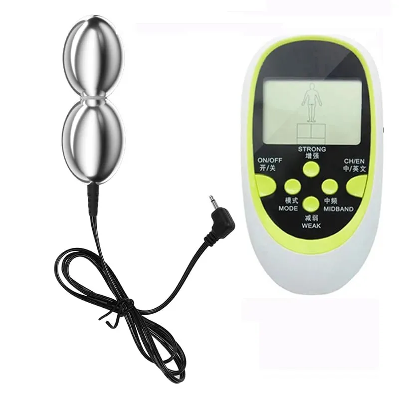 SM Electric Shock Double Balls Anal Butt Plug Prostate Massager E-stim Sex Toys For Men Gay Women Vagina Stimulation Ass Dilator — image 12