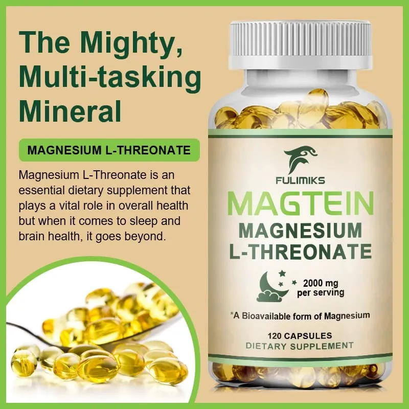 Magnesium L-Threonate Supplement with Magtein Supports Short & Long-Term Memory Cognitive Health Focus Bone & Joint Health — image 6