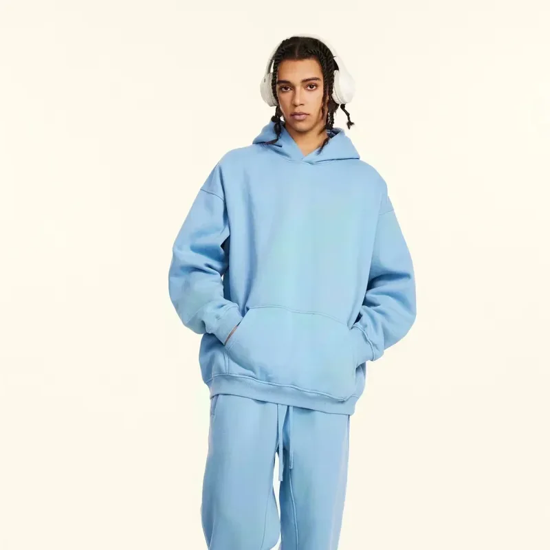 Men Hoodie It's OK Don't Worry Letter Print Oversized Casual Streetwear Loose Casual Long Sleeve Pullover Streetwer Tops — image 3