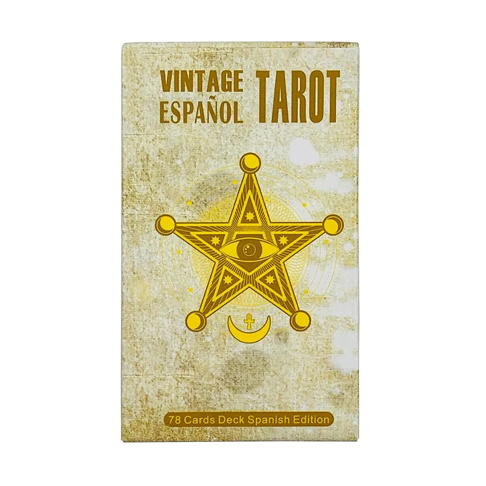 Vintage Español Tarot Deck 78 Tarot Cards Spanish Version Fortune Telling Divination Board Game Cards Game for Beginners — image 1