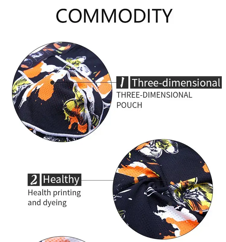 Men's Breathable Ice Silk Printed Boxer Briefs Underwear Fashionable Male Panties Comfortable Calzoncillo Hombre