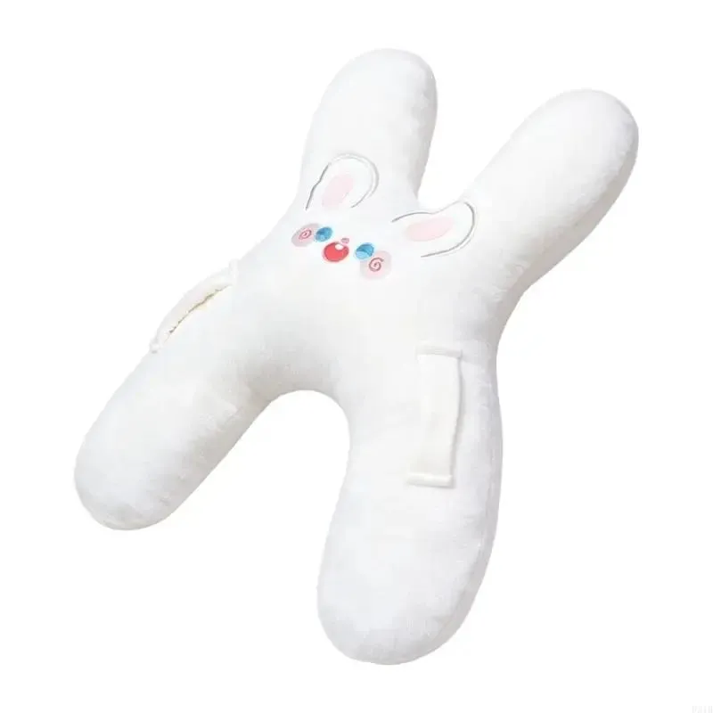 Soft Character Neck Cushion and Plush Lounging Pillow with Cotton Fabric for Rest Breaks Car Travel and Relaxing Indoors P31B — image 4