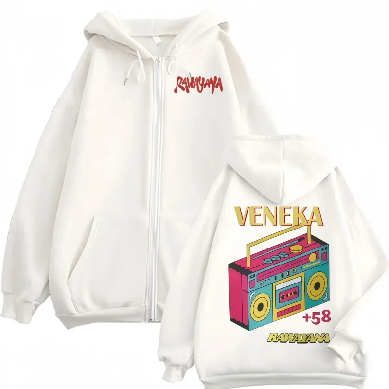Band Rawayana Veneka Album Zip Up Hoodies Men Women Hip Hop Pop Music Jacket Sweatshirt Fleece Long Sleeve Zipper Pullovers Coat — image 7