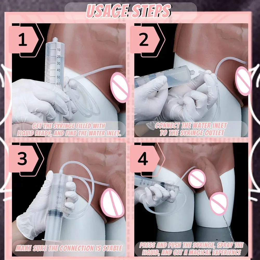 Silicone Anal Plug Squirting Dildo Panties With Abdominal Muscles Solid Penis Vaginal Anal Masturbator Sex Toy For Female