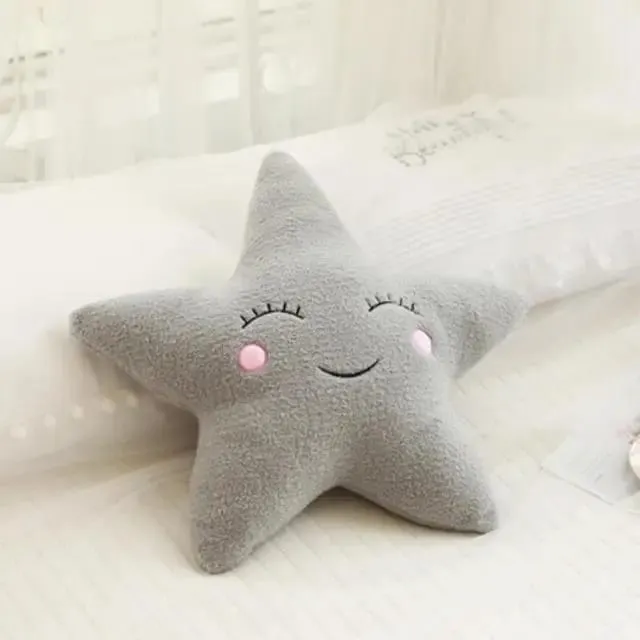 Hot Stuffed Cloud Moon Star Raindrop Plush Pillow Soft Cushion Toys For Children Baby Kids Girl Christmas Gift Room Car Decor — image 14
