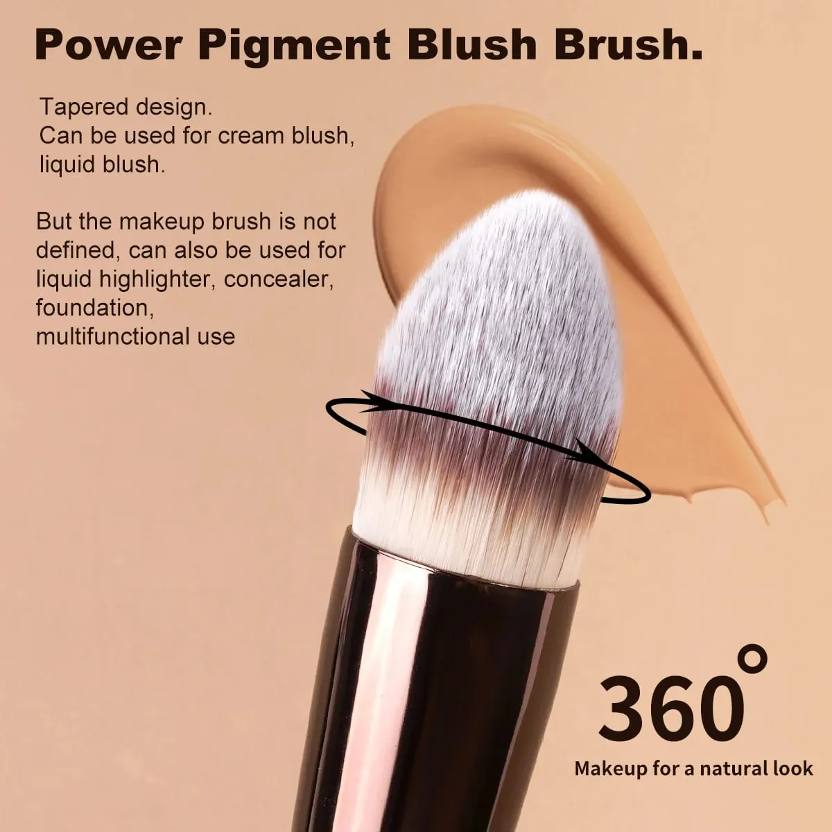 5pcs Makeup Brush Set Foundation Blush Concealer Eyeshadow Brushes Multi-Purpose Makeup Brush Kit Professional Brushes — image 4