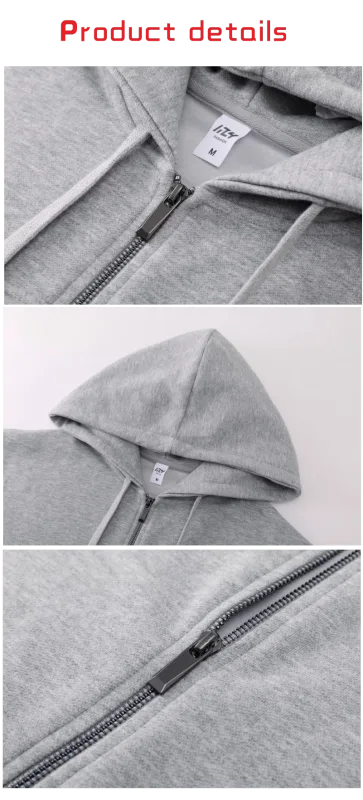 Hoodie Fesyen, Hoodie, Jaket Zip Tersuai, Cardigan, Logo Bercetak, Logo Bersulam, Pakaian Kapas Tulen Lelaki dan Wanita