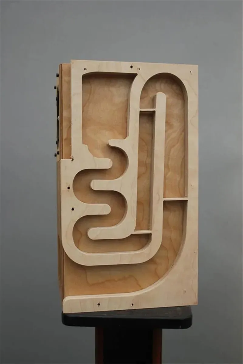 customized 3 inch/4 inch full frequency labyrinth speaker empty box box bluetooth bookshelf hifi bile machine Speaker shell — image 4
