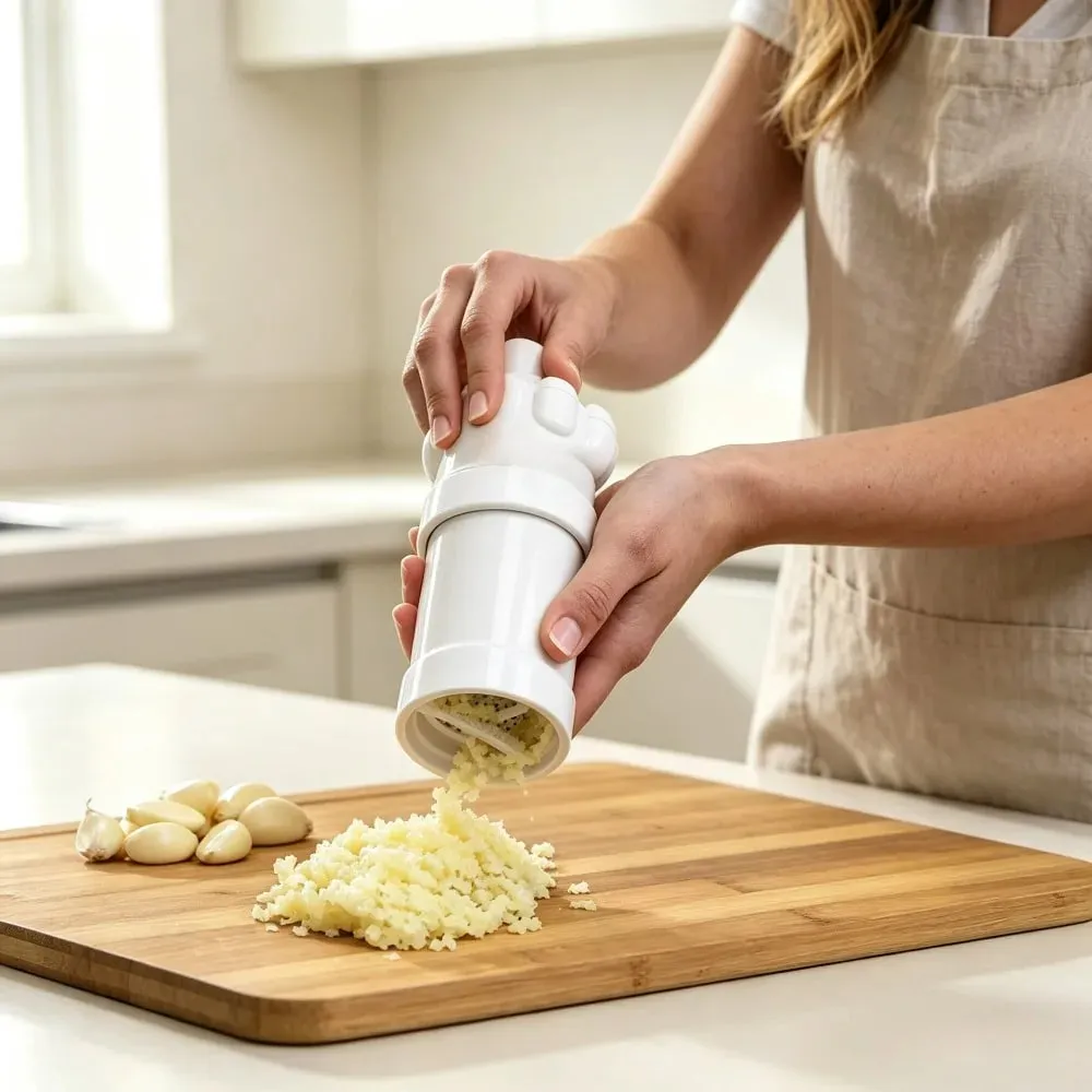 1PCS Mini Multi-functional Garlic Cutter Kitchen Tool Garlic Press — image 4