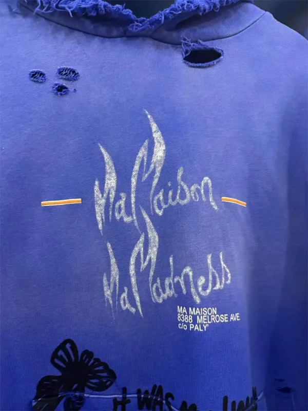 Autumn/Winter PH Vintage Letter Pattern Printed Washed Loose Hoodie Street Casual Cotton Versatile Sports Fashion Sweatshirt — image 7