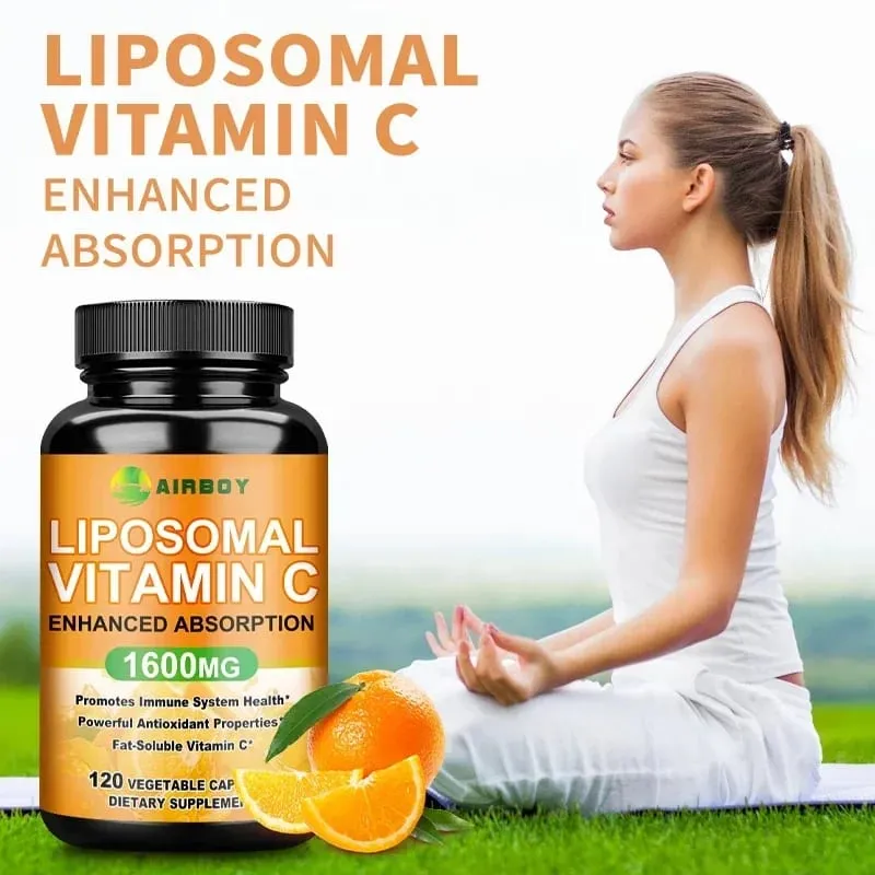 Vitamina C liposomiale - Il supporto immunitario promuove la produzione di collagene e promuove la dissoluzione dei grassi antiossidante — image 3