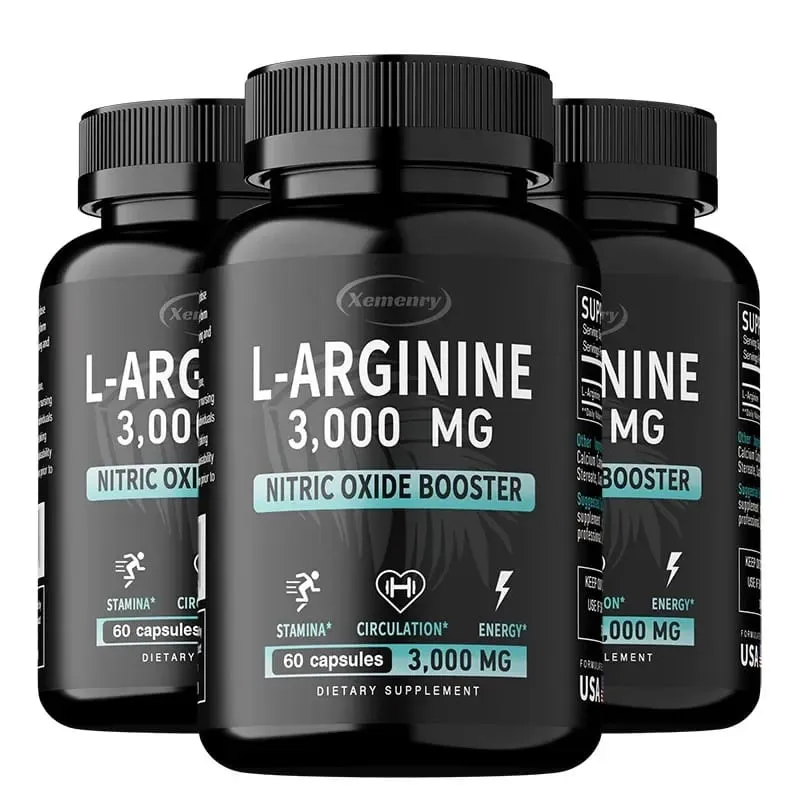 L-Arginine Capsules Supplement - for Energy Strength and Endurance Support During Exercise | Muscle Mass Non-Gmo — image 10