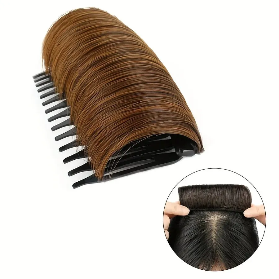 Synthetic Hair Invisible Bangs Pad High Straight Hair Up Comb False Hair Accessories Natural Hair Extension For Women Wig — image 6