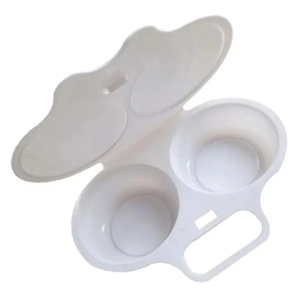 Food Grades Microwave Egg Cooker Kitchen Cooking Mold Easy To Clean Egg Steamer Portable Heat Resistant Steamed Egg Box — image 3