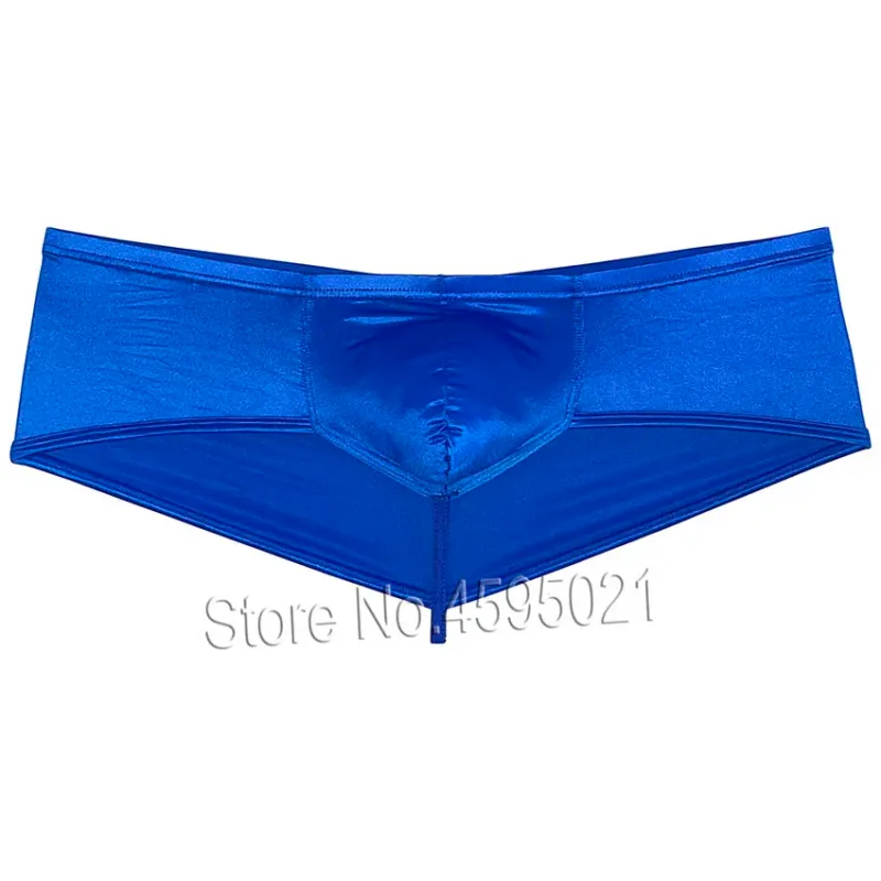 Men's Underwear Thong Rise Cheeky Briefs Glossy Wet Look Boxer Solid Shiny Metallic Luster Pouch Low Rise Beach Briefs Underpant — image 13
