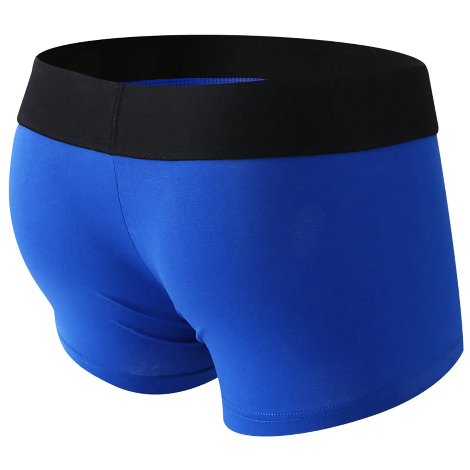 Men's Boxers Front Hole Pouch Underwear Silicone Cockring Sexy Boxershorts Malapad na Waistband Cotton Underpants Hollow Out Lingerie — image 9