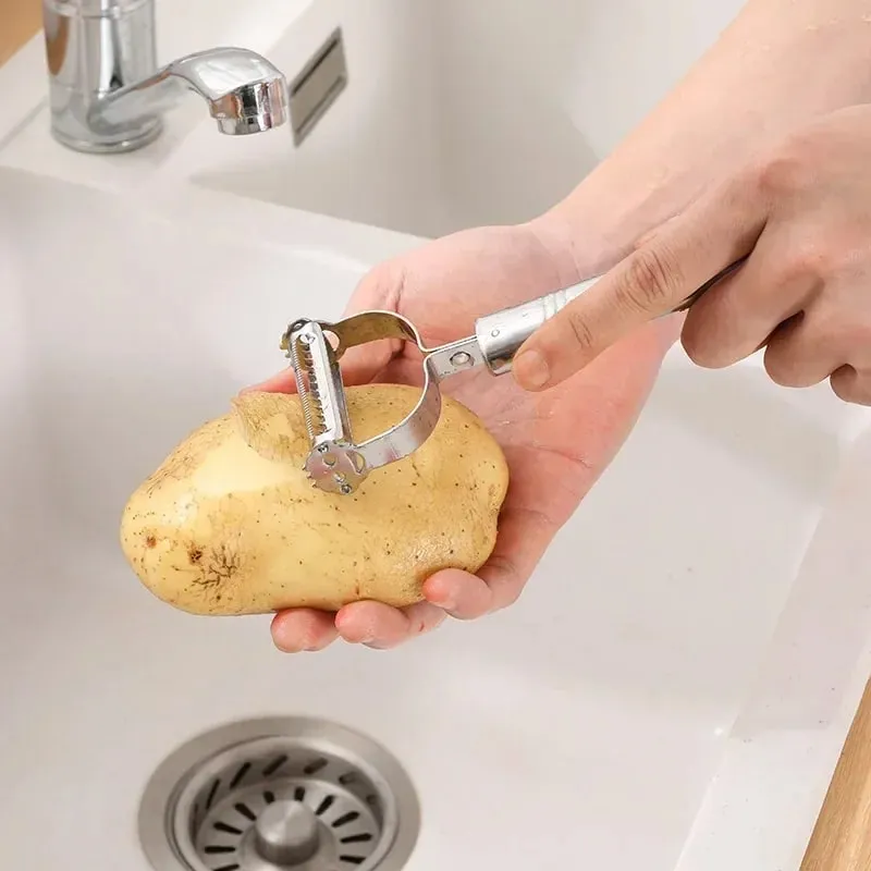 1pc Kitchen Vegetables Fruit Peeler Vegetable Slicer High Quality Stainless Steel Potato Cucumber Carrot Grater Julienne Peeler — image 8