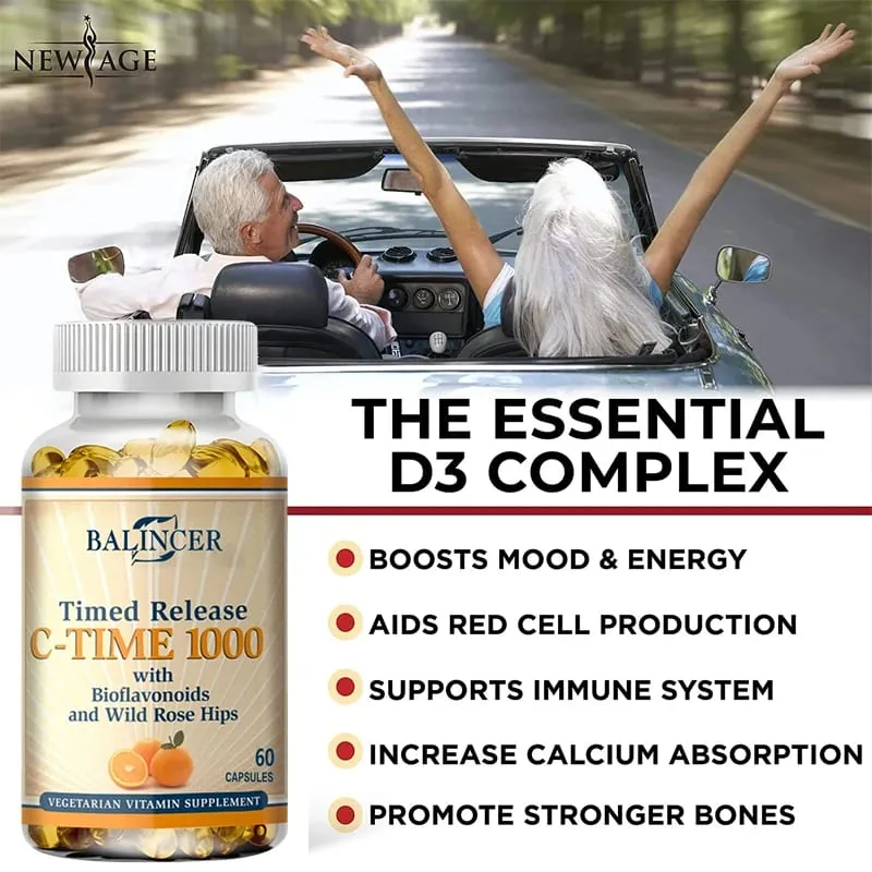 Vitamin C Capsules 1000mg Antioxidant Support Immune Wellness Collagen Synthesis Skin & Bone Joint Health 30/60/120 Capsules — image 6