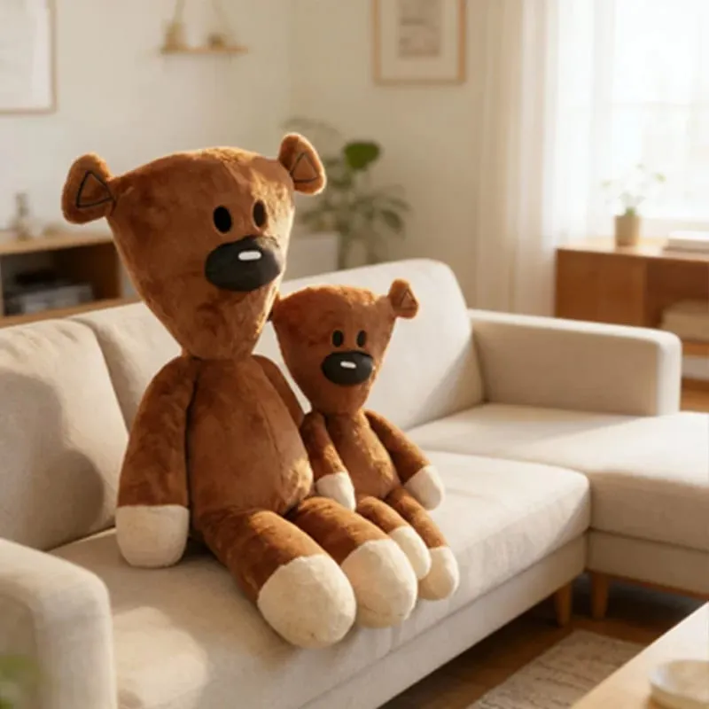 27cm Fun Mr Bean Teddy Bear Plush Toy Stuffed Animals Cute Coffee Bear Baby Stuffed Doll Mini Pillow Decor Soft Children Birthda