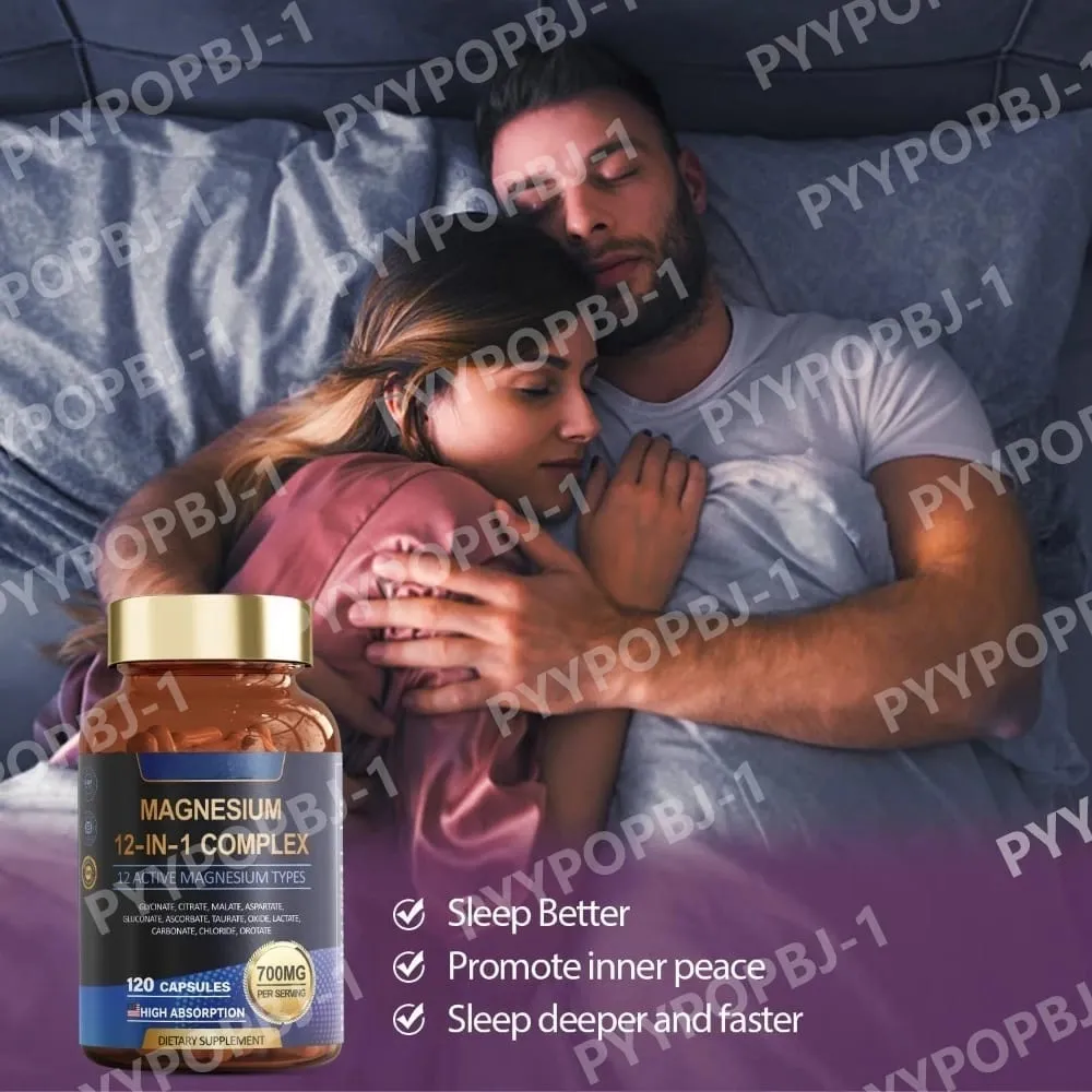700 mg Magnesiumkomplex12-in-1-Magnesiumpräparat mit Glycinat, Citrat, Malatoxid, Taurat, Aspartat, Orotat, Magnesium — image 4
