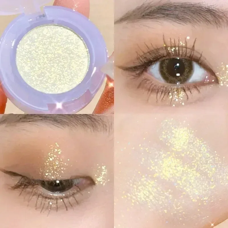 Diamond Glitter Monochrome Eyeshadow Palette Sequins Pearlescent Highlighter Powder Makeup Brighten Shiny Eyes Makeup Cosmetics — image 12