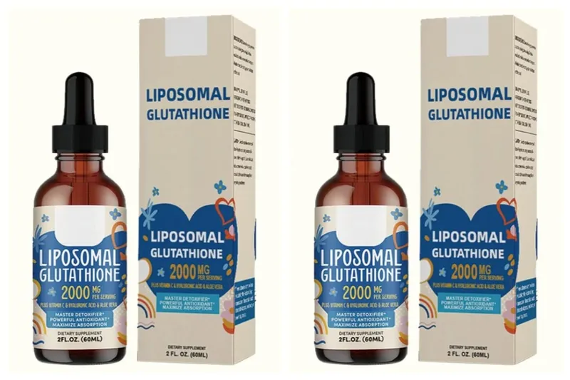 Liposomal Glutathione Liquid Drops 1500mg with Vitamin C Hyaluronic Acid & Aloe Vera for Beauty Glow and Hydration Support — image 9