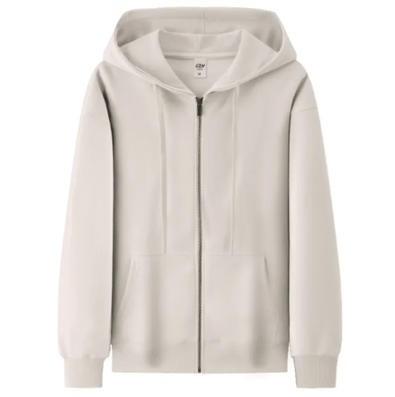 Cotton Fashion Loose Zipper Hoodie Customized Spring and Autumn Couple Coat Printed Logo Embroidered Work Clothes — image 12