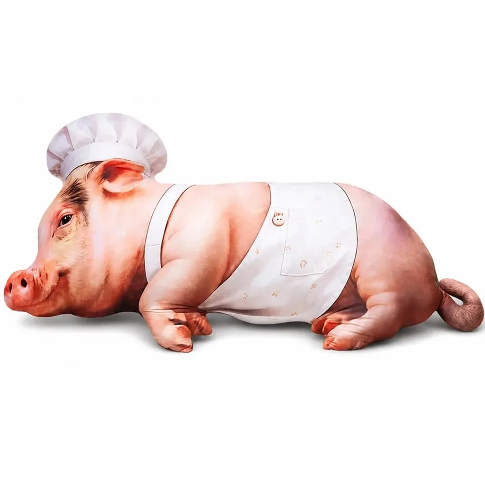 Material Animal Body Pillow PP Cotton Filled Soft Texture Animal Cushion 40cm Size Cute Design Pig Keychain Bedroom Use — image 12