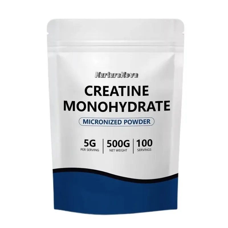 NutureNova Creatine Monohydrate Powder Micronized Gym Strength Training Ingredient for Fitness 100 Servings 500g Net Weight