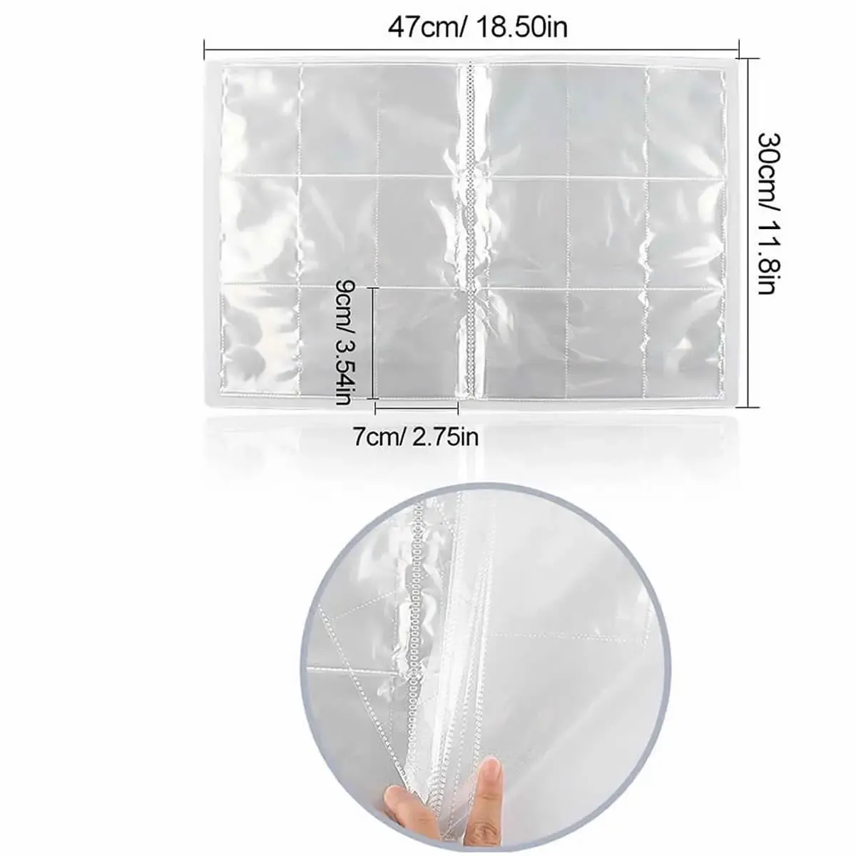 9 Pocket 540 Cards Collection Album Holder Binder Folder Fit For Pokemon YuGiOh TCG Game Sports Football Anime Card Storage — image 5