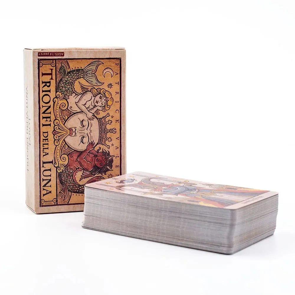 Trionfi Della Luna Tarot Cards Russian Visions 81Pcs Divination Fate Deck Board Game Card For Family Party 10.3*6Cm — image 3