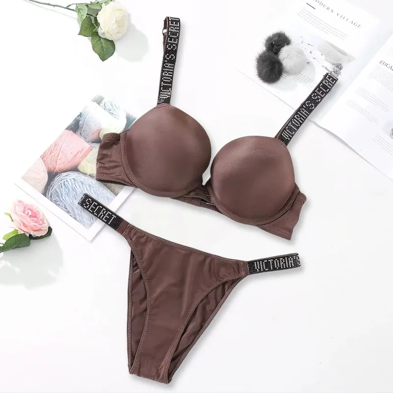 Victoria's Secret Sexy Lingerie Bra and Panty Set Push Up Classic Women's Lingerie Set Sexy Breathable Soft Versatile Shapewear — image 17