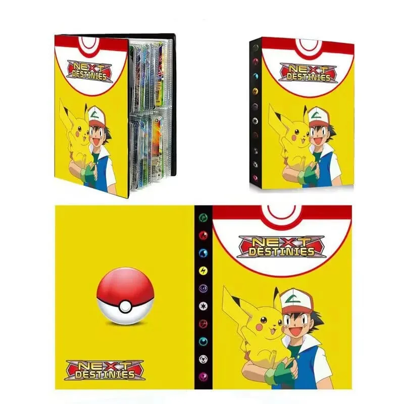 240pcs Fire Dragon Card& Diablo-Fire Dragon Card Book Charizard Cards Album Book Game Card VMAX GX Holder Binder Series Gift