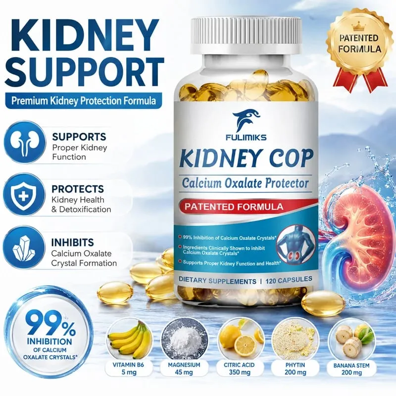 Premium Kidney Support Supplement with Magnesium Citrate & Banana Stem Promotes Kidney Detox & Bladder Health for Adults — image 1
