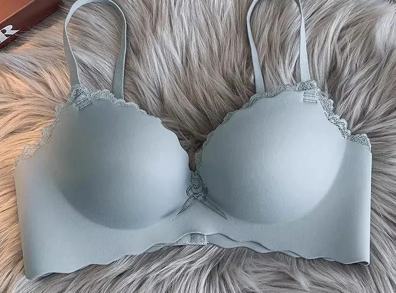 Hot Selling Ladies Push Up Bra Set Seamless Wireless Support Anti-Sagging Comfort Lingerie Set S-XLAB for Young Women Daily Use — image 10