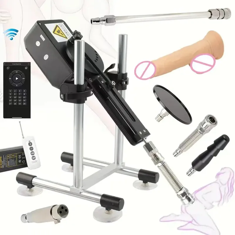 70W Sex Machine With Dildo Attachments Vibrator Sex Toys for Couples Adult Men Women Vagina Female Masturbation Sextoy