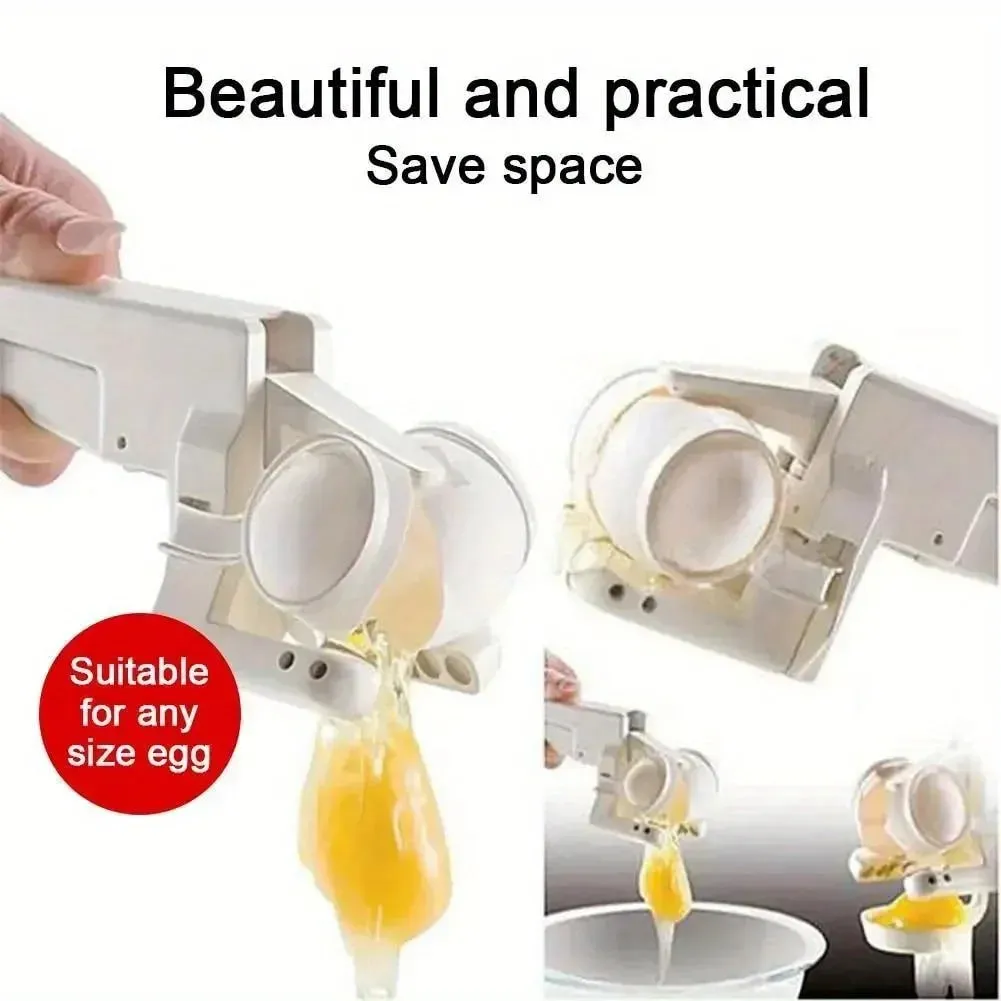 1pc Egg Shell Cracker Separator Creativity Handheld Egg Opener Egg Breaker Kitchen Gadget Tool With Separation Eggs — image 4